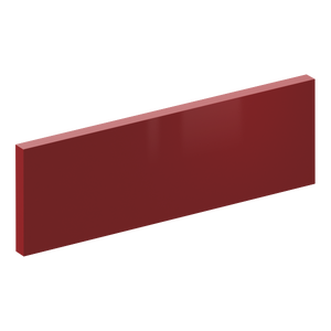 Façade de tiroir de cuisine Sevilla rouge brillant H.12.5 x l.39.7 cm