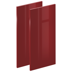 Lot de 2 portes de cuisine Sevilla rouge brillant H.76.5 x l.36.8 cm