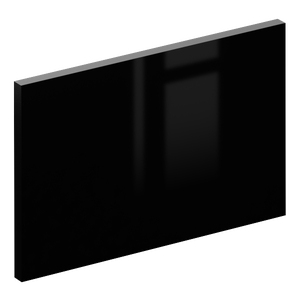 Façade de tiroir de cuisine Sevilla noir brillant H.25.3 x l.39.7 cm