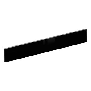 Façade de tiroir de cuisine Sevilla noir brillant H.12.5 x l.89.7 cm