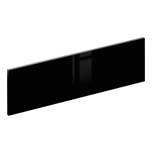 Façade de tiroir de cuisine Sevilla noir brillant H.25.3 x l.89.7 cm