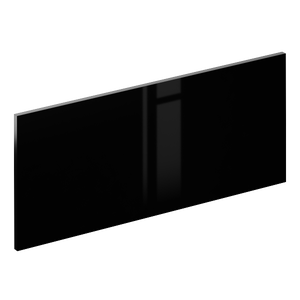 Façade de tiroir de cuisine Sevilla noir brillant H.38.1 x l.89.7 cm