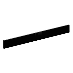 Façade de tiroir de cuisine Sevilla noir brillant H.12.5 x l.119.7 cm