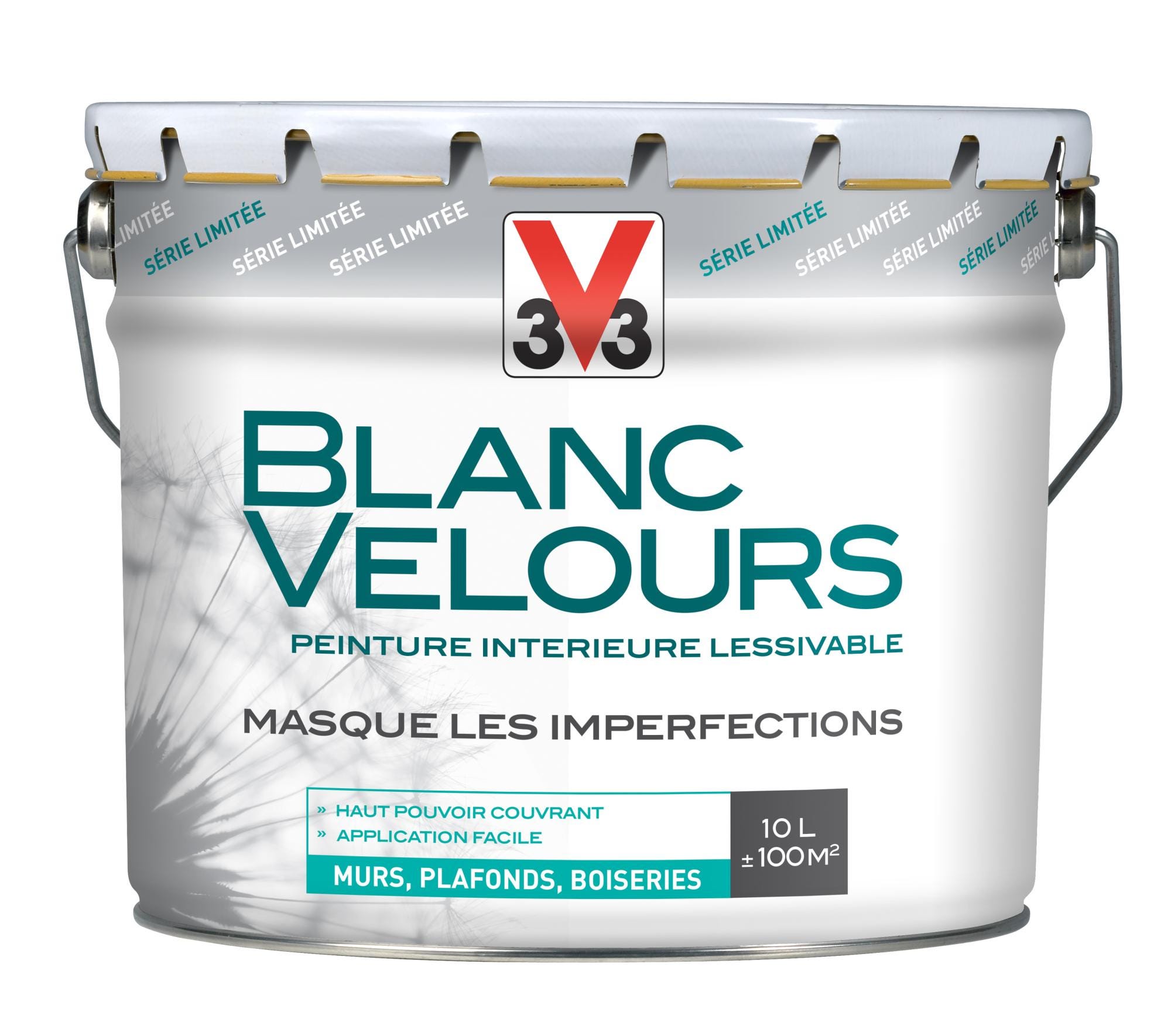 Peinture intérieure blanc velours mat 10l mur, plafond et boiserie V33 ...