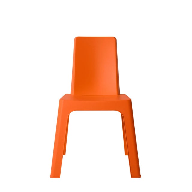 Chaise de Jardin pour Enfant Lounge Plastique Orange