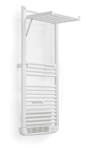 DELTACALOR Sèche-serviettes électrique 500W + souffleur de 1000W blanc