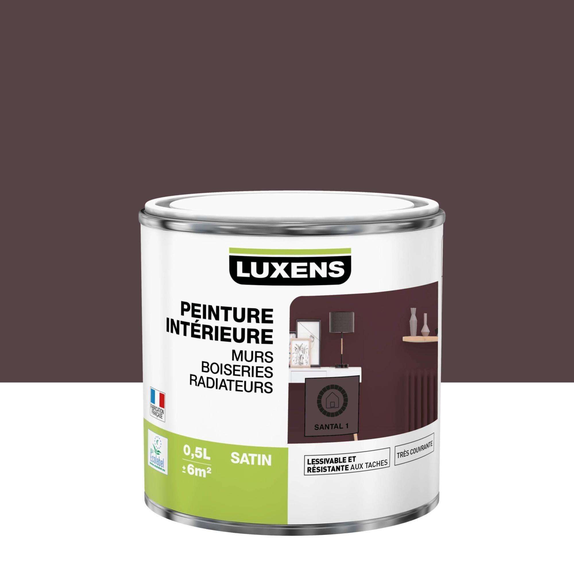 Peinture mur, boiserie, radiateur bistro 5 satin LUXENS , 0.5L