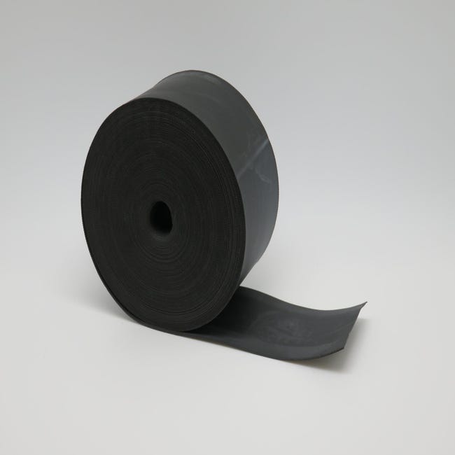 Caoutchouc solide : env. 9,6 m x 10 x 1 mm, bande en caoutchouc, profilé en  caoutchouc EPDM rigide, autocollant, noir – Produit industriel : :  Bricolage