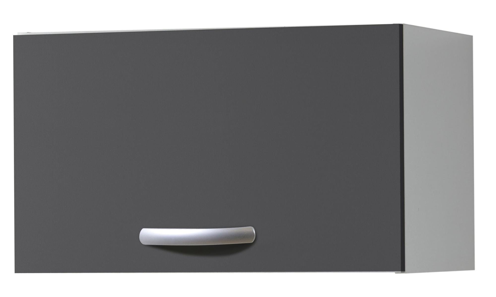Meuble haut pour hotte de cuisine Spring gris, 1 porte H35xl60 | Leroy