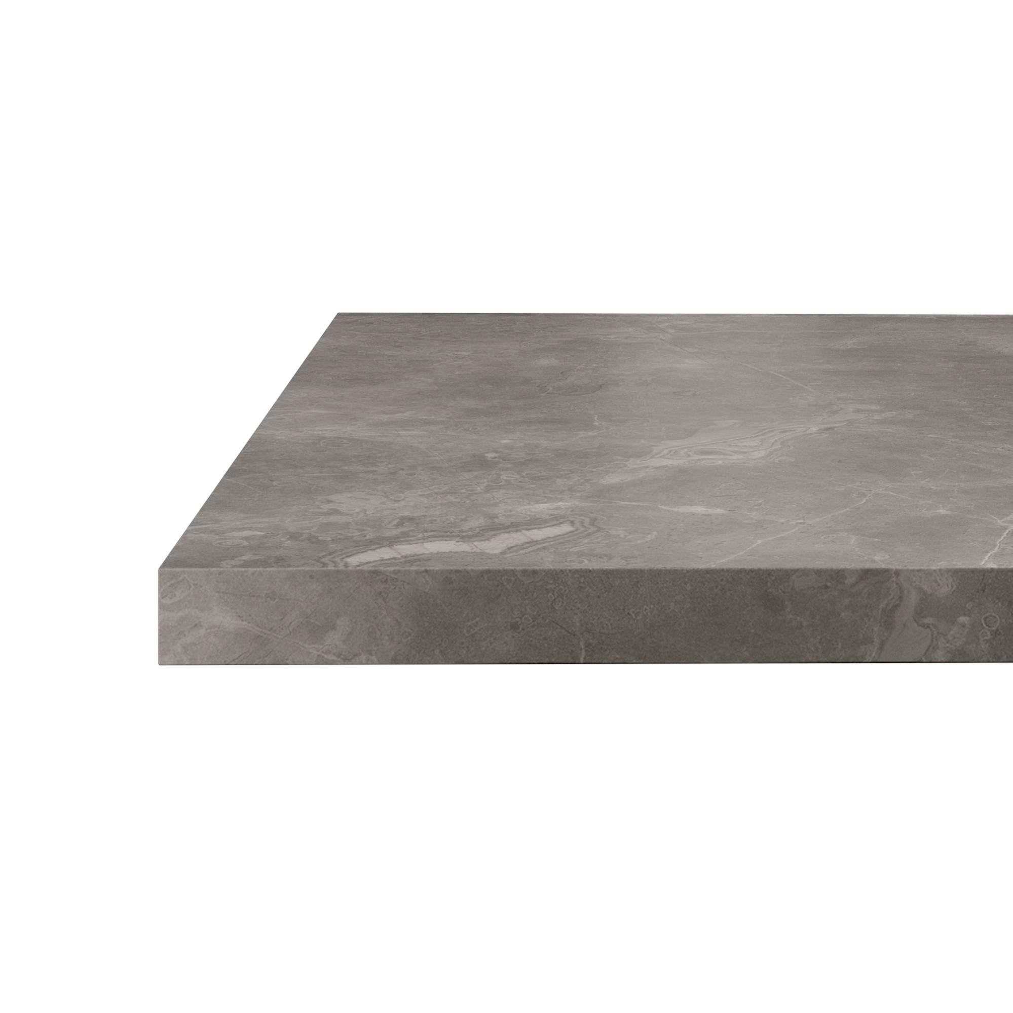 Table Pliante De Formation - Plateau Gris Clair 200x40cm - Pieds Noirs Métal - Empilable - Pour Salle De Réunion, école