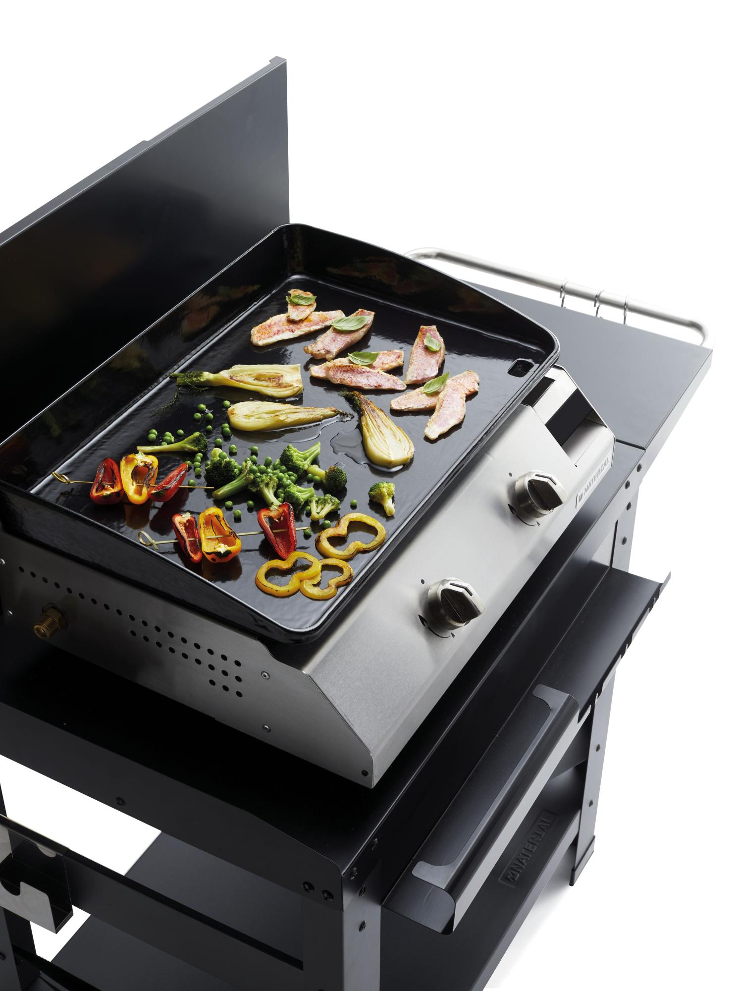 Plancha au gaz MALA - 2 brûleurs 5kW HAPPY GARDEN
