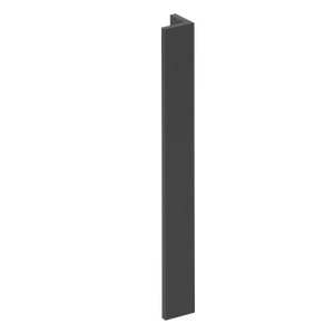 Profil de jonction d'angle noir brillant L.67 x l.3.8 cm