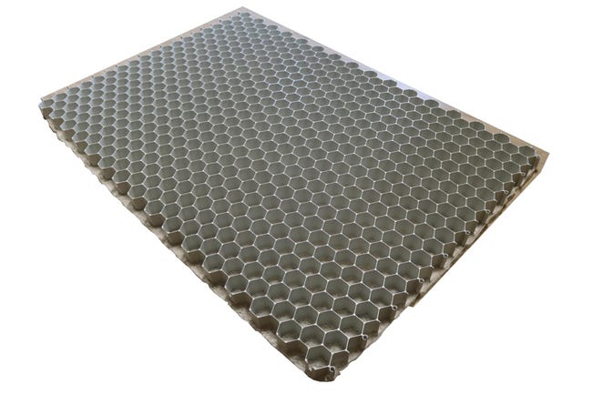 Plaque stabilisatrice pour gravier avec géotextile, ALVEPLAC Grise