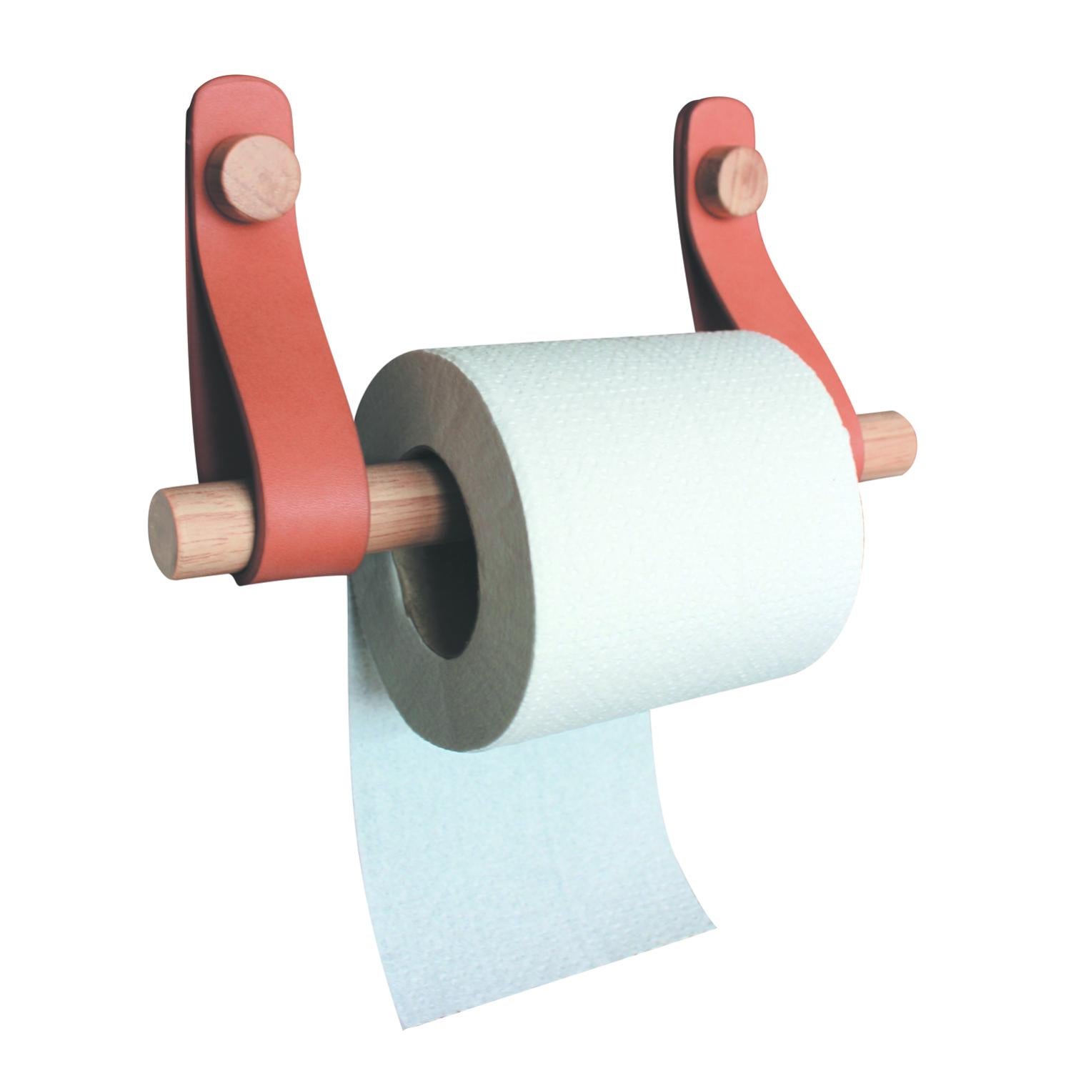 DEROULEUR PAPIER TOILETTE WC en bois de palette - Finition badigeon gris EUR 35,00 - FR