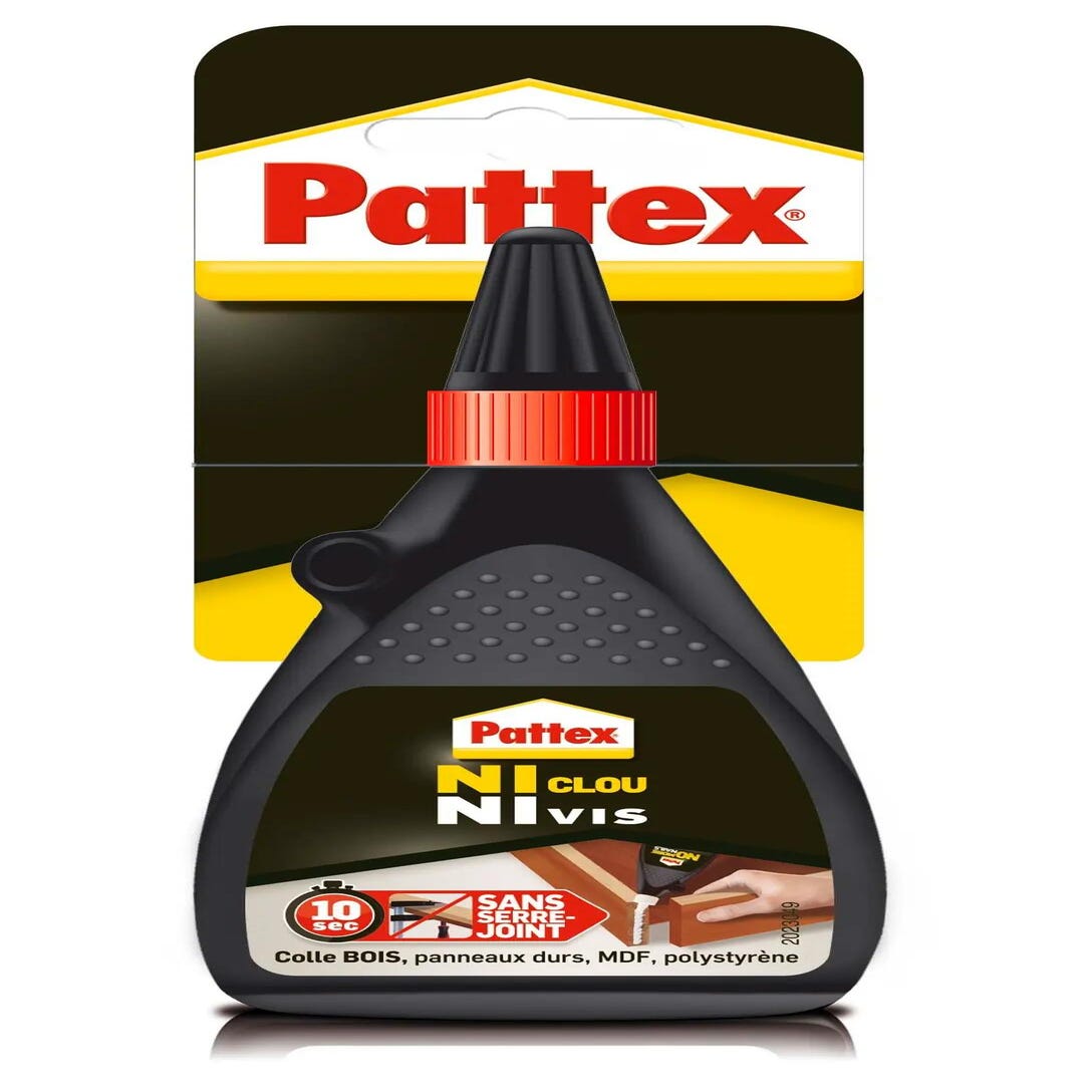 PATTEX - Colle bois Pattex ni clou ni vis liquide 500g