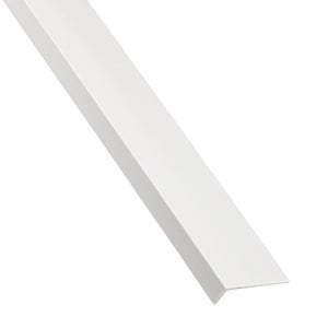Cornière PVC blanc 35 x 35 mm, 2,5 m