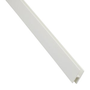 Profil finition PVC blanc clipsable L2.60m