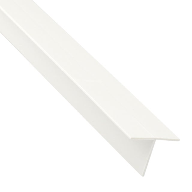 Profilés de finition PVC blanc 2m H/U, nombreux modèles HJ: Profilés en U,  274 isocèles - montage 10,8 mm