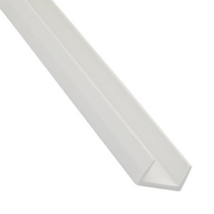 Profilé Uen PVC blanc 2M 16x10