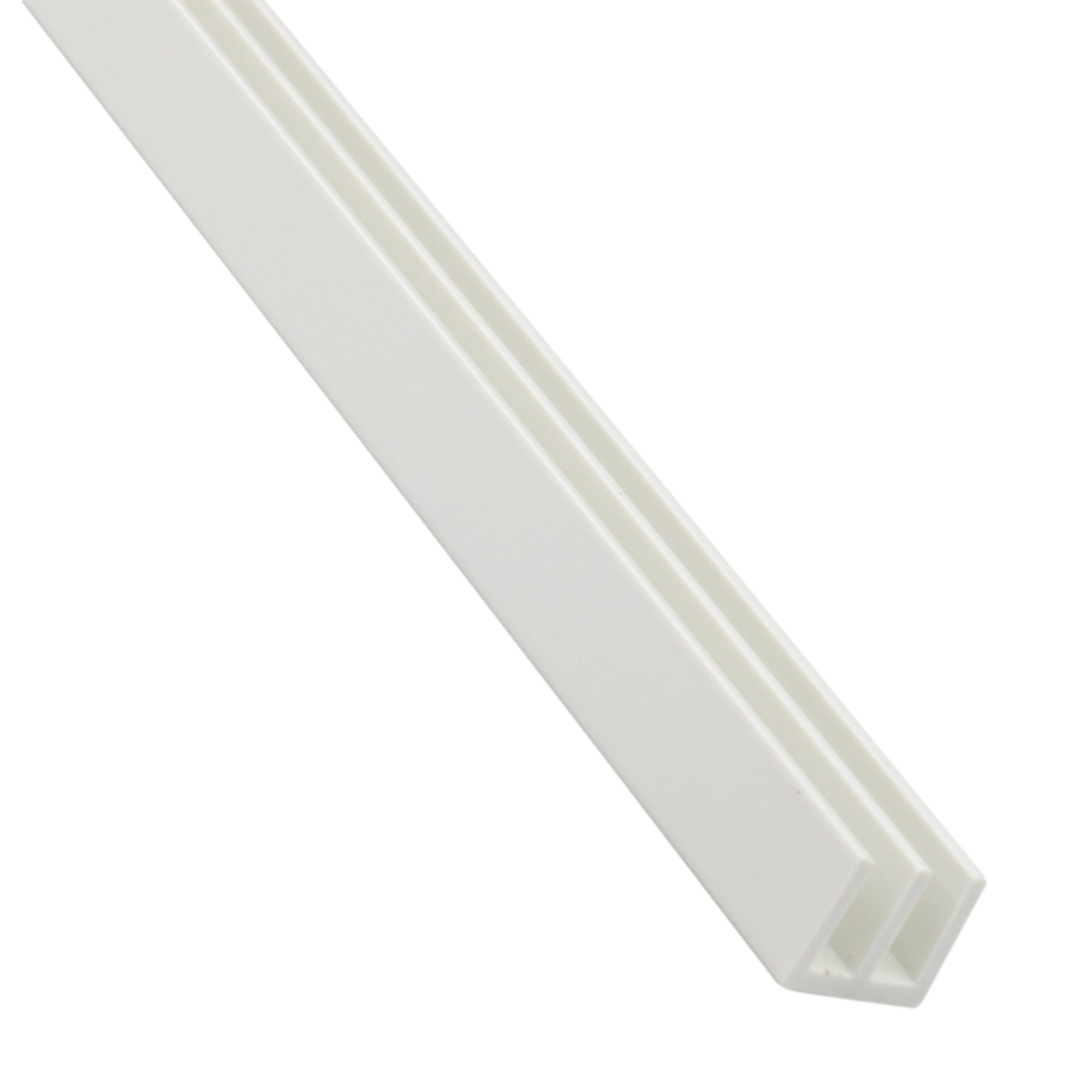 U Double Pvc Blanc Lisse L Mm Leroy Merlin