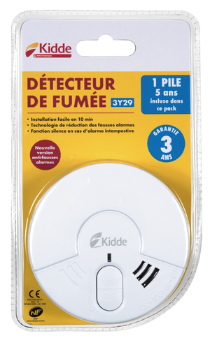 Abus HSZU10000 Kit de Fixation à aimant pour Dispositifs d'Alarme de Fumée