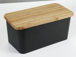 Boîte à pain en bois de hêtre 40 × 30 × 18 cm - Cilio