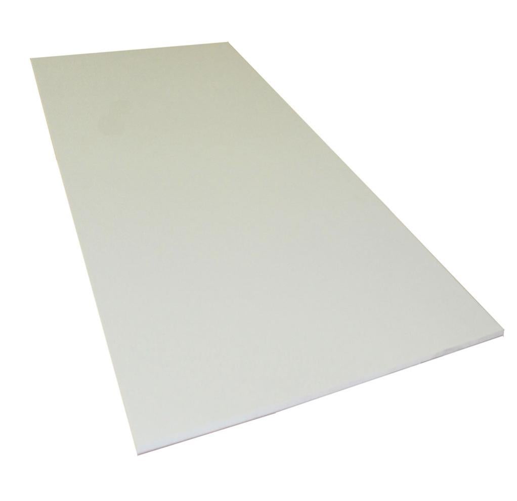 Plaque PVC expansé 3 mm blanc lisse L.200 x 100 cm