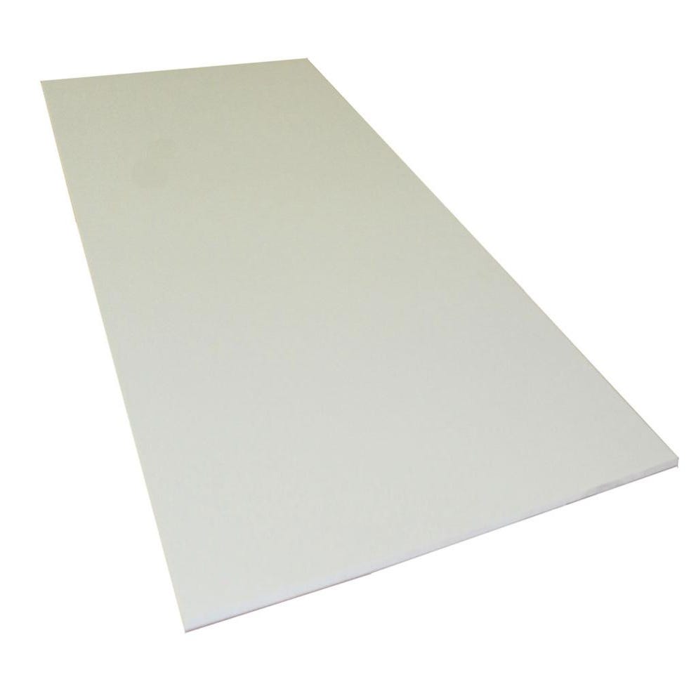 Plaque coupé PVC rigide 1000 x 495 x 1 mm blanc : : Bricolage