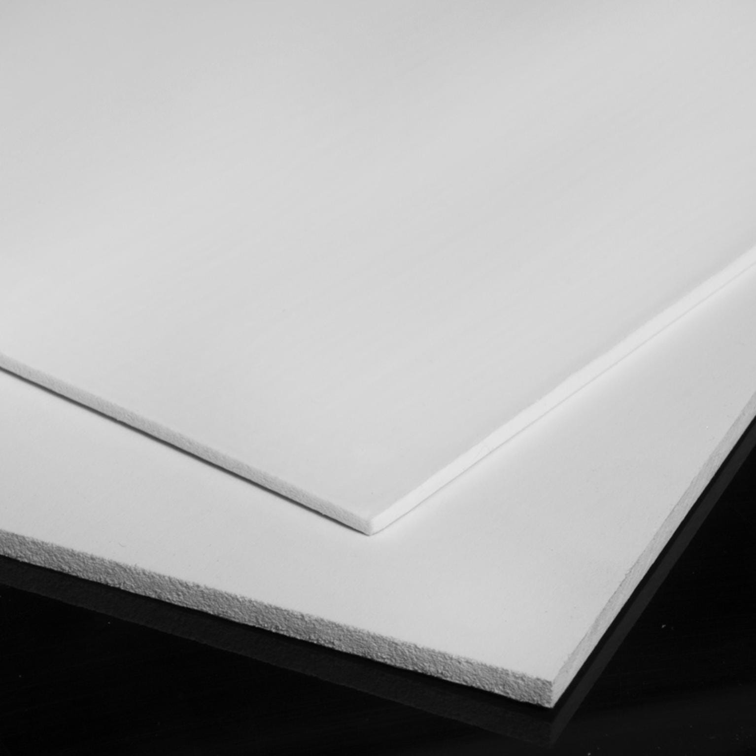 Plaque PVC Expansé blanc légèrement grainé 10mm - 1220x610mm à la