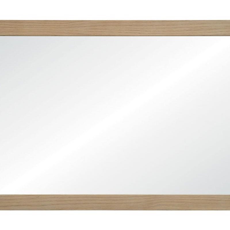 Miroir encadré l.70 x H.50 cm, effet chêne naturel, HOMESIGHT Talix