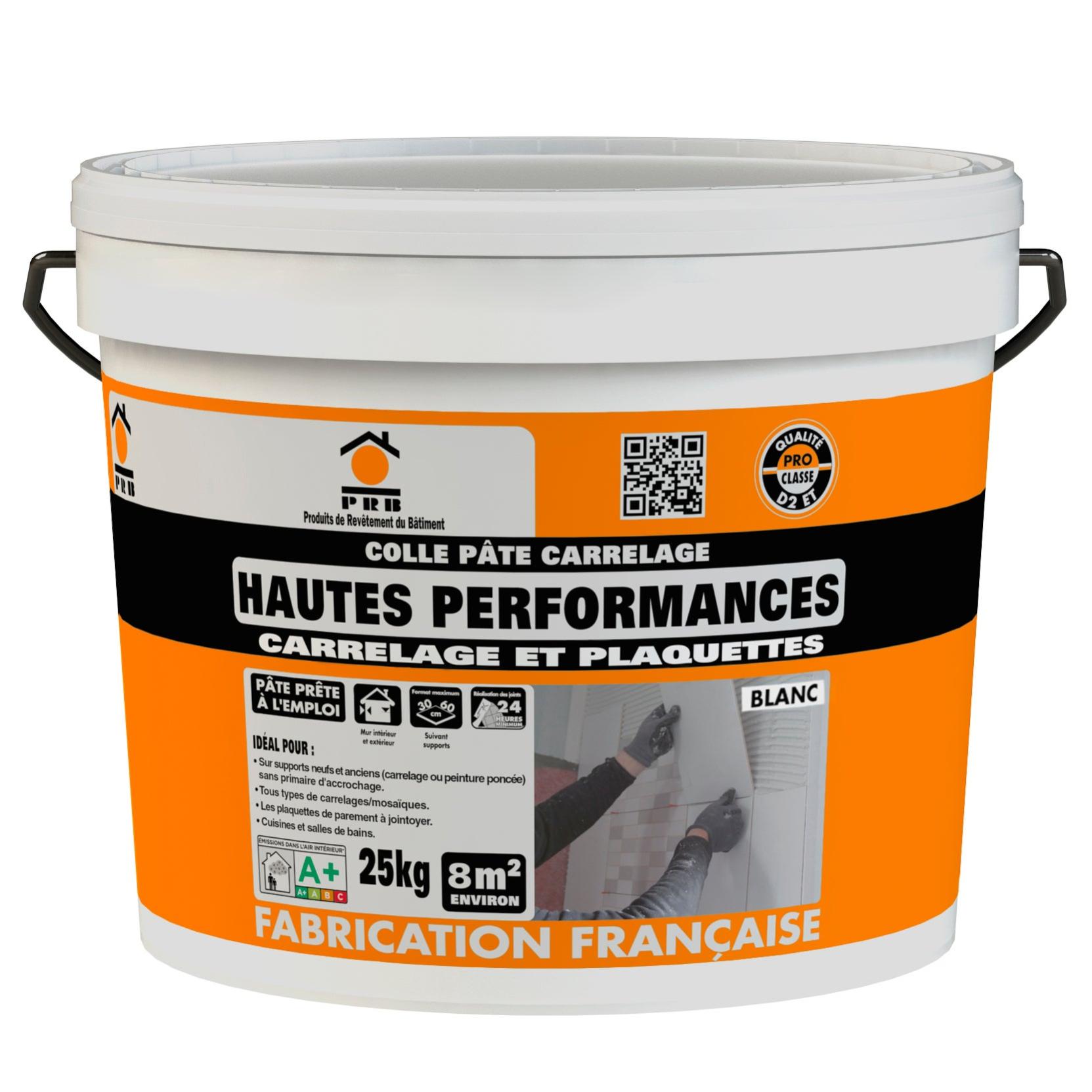 Colle en pâte pour carrelage mural blanc, PRB, 25 kg Leroy Merlin