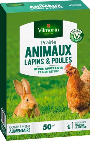 Graines de gazon à semer prairie pour lapins et poules Vilmorin - 500 g :  Vilmorin VILMORIN jardin - botanic®