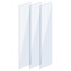 Cloison amovible Indus acier blanc et verres transparents l88 x H250cm