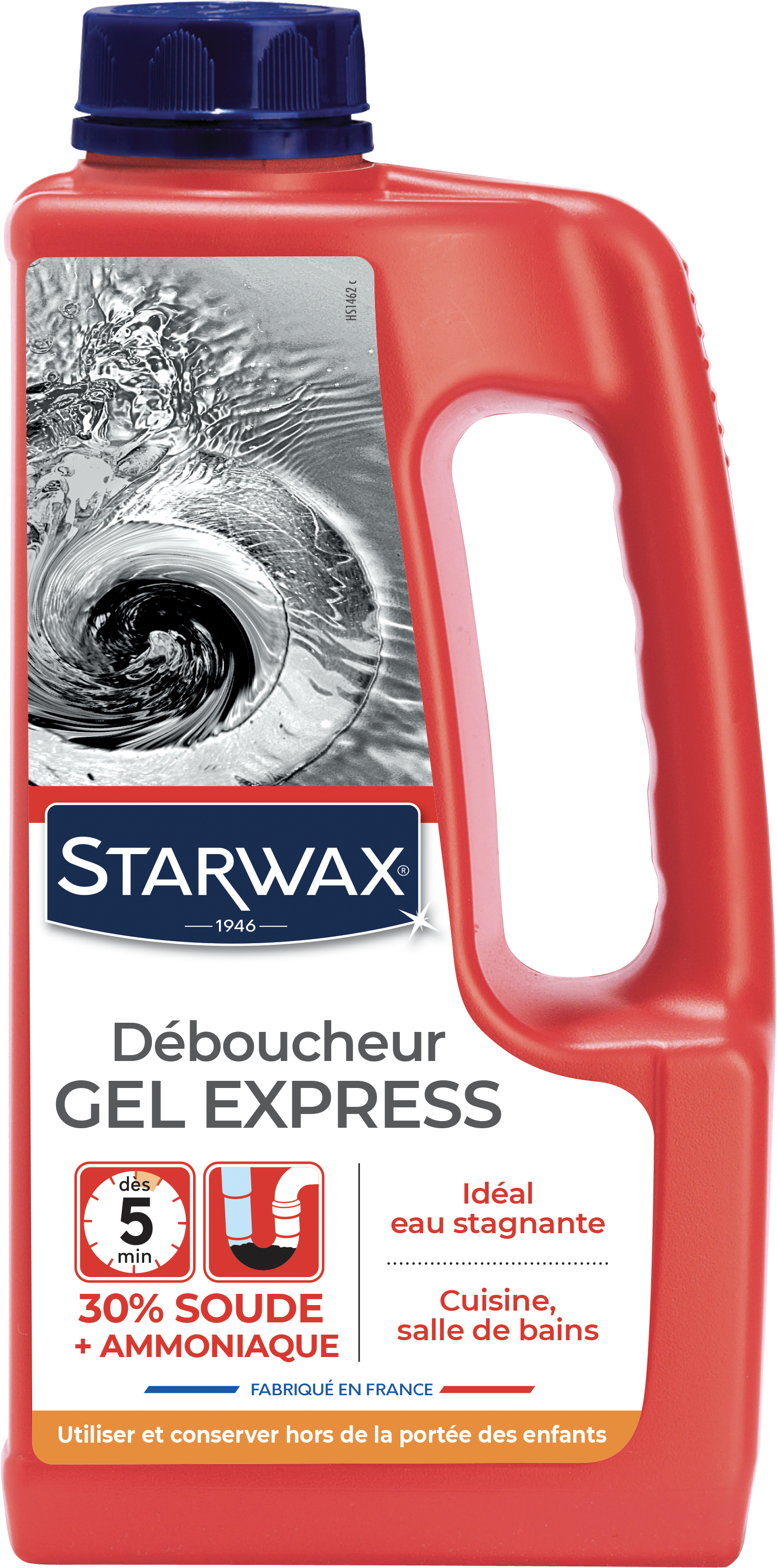 Déboucheur gel express salle de bains STARWAX 1L