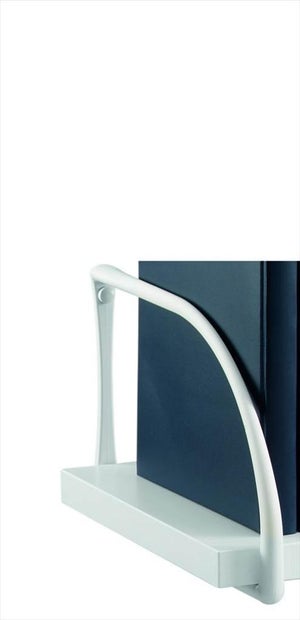 Set support étagère Biblo180 x2 blanc, l.18 cm