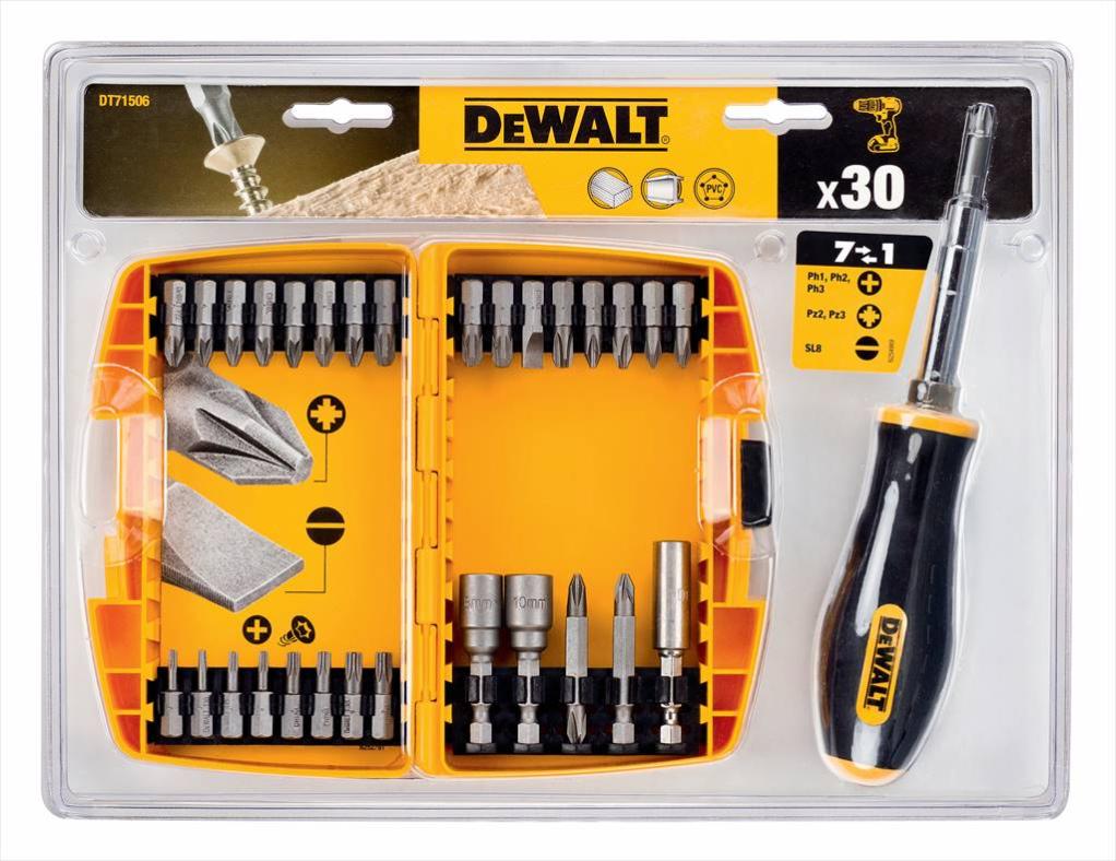 Kit d'outils DEWALT + tournevis 6 en 1