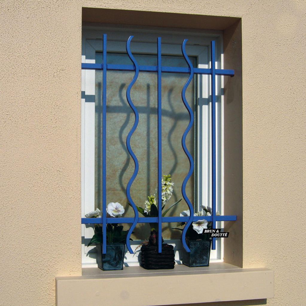 Grille de défense Lazure, pour fenêtre dimension tableau l.60 x H.115 cm Leroy Merlin