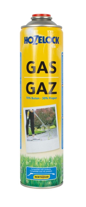Cartouche de gaz butane/propane 600 ml pour désherbeurs thermiques Hozelock