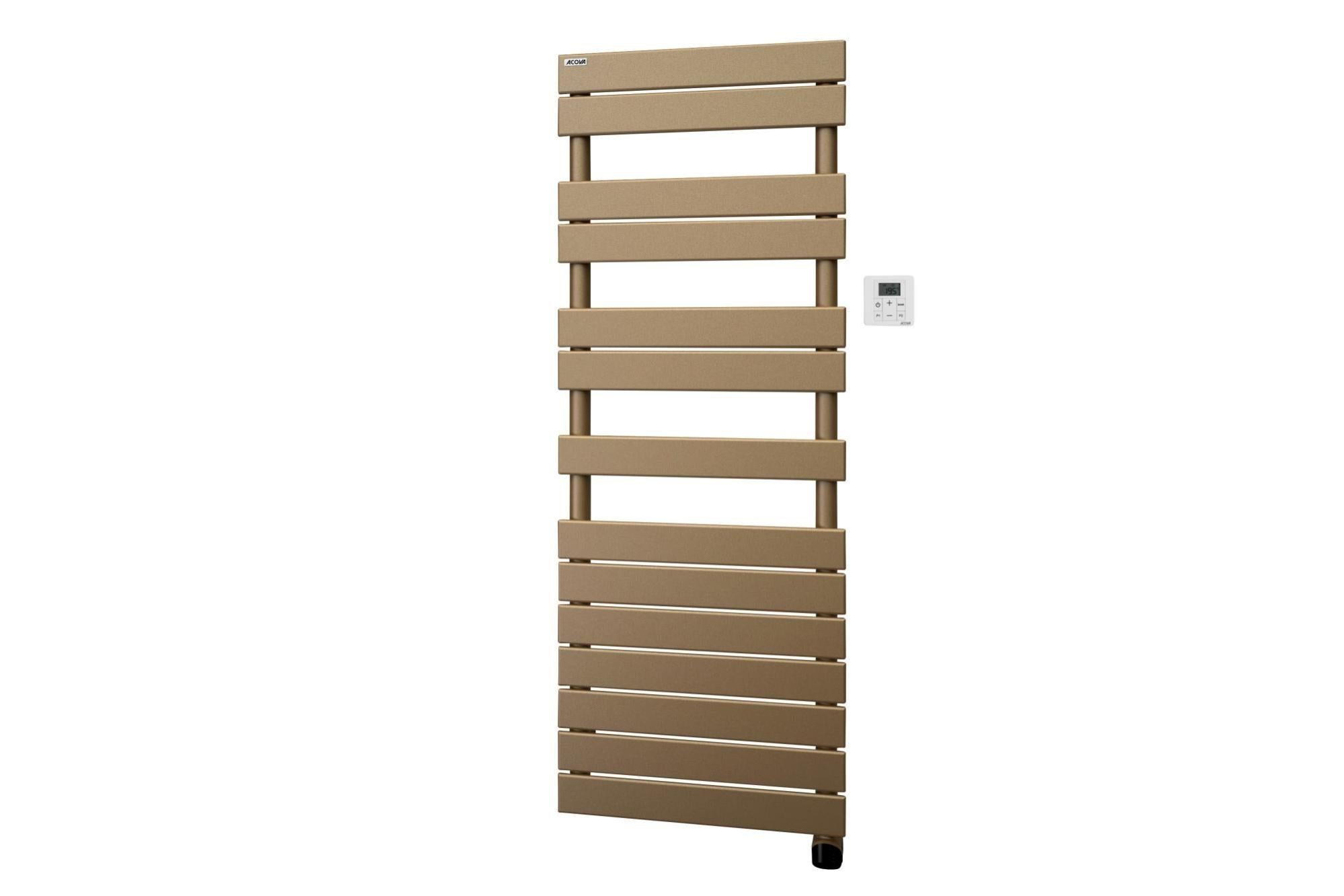 Radiateur Sèche-Serviettes Électrique Rotatif 120W - 5 Barres Avec Minuterie Et Rotation 180°