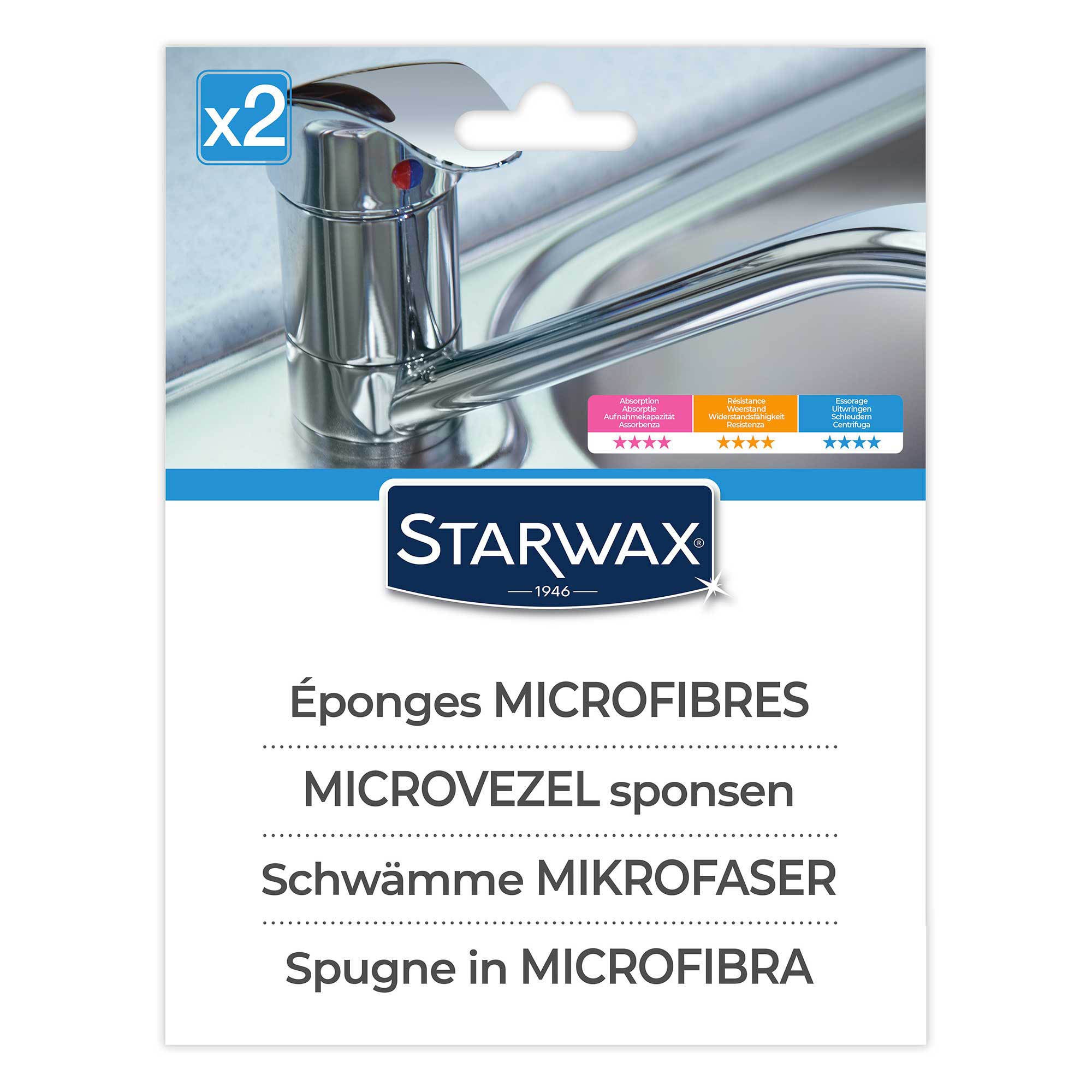 Serpillère microfibre pour sols lisses, Starwax