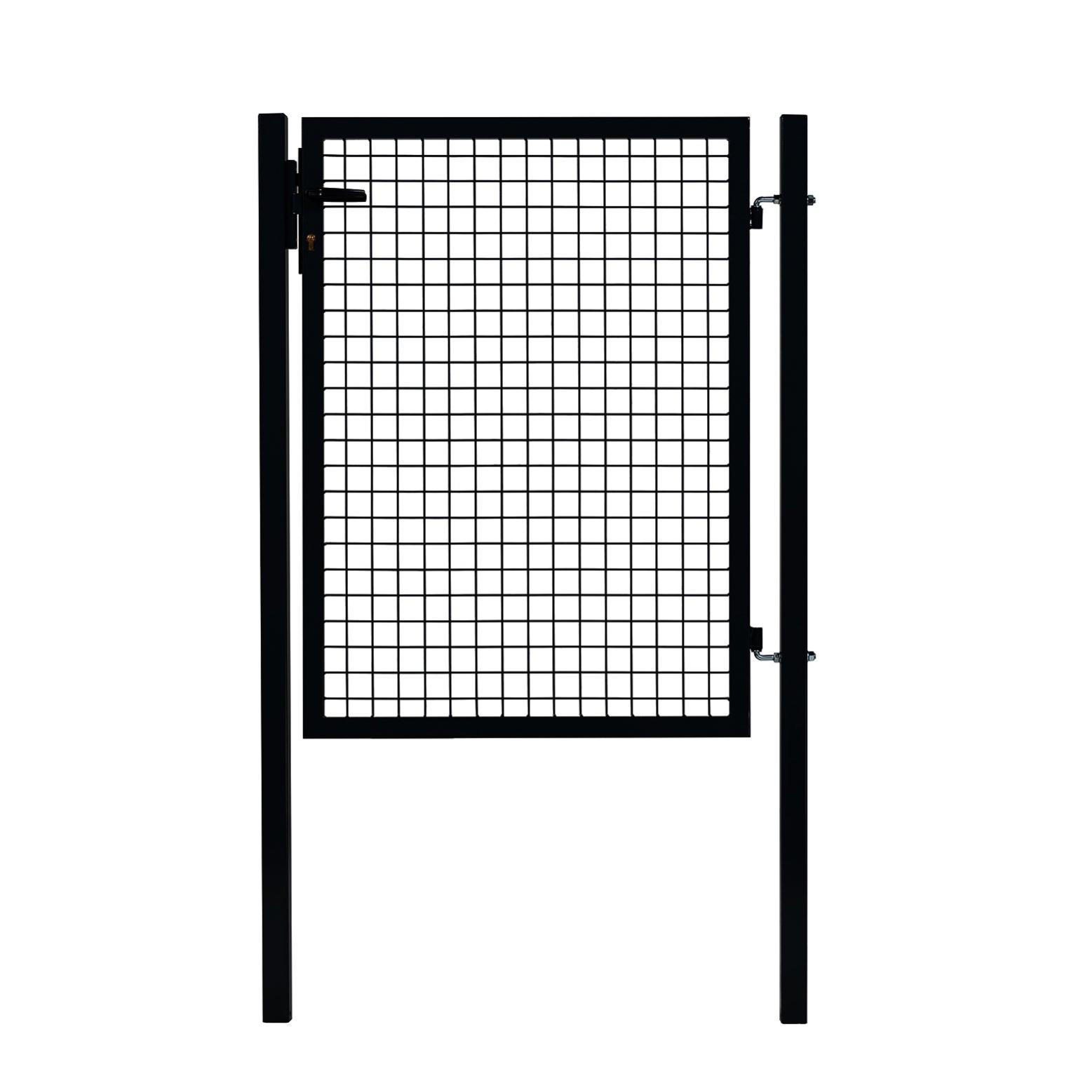 Portillon grillagé Garden  noir, l.100 x H.125 cm | Leroy Merlin