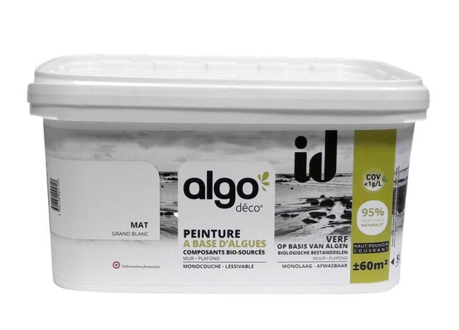 Peinture Mur Plafond Id Algo Blanc Mat 5 L Leroy Merlin Peinture Mur Plafond Id Algo Blanc Mat 5 L Leroy Merlin