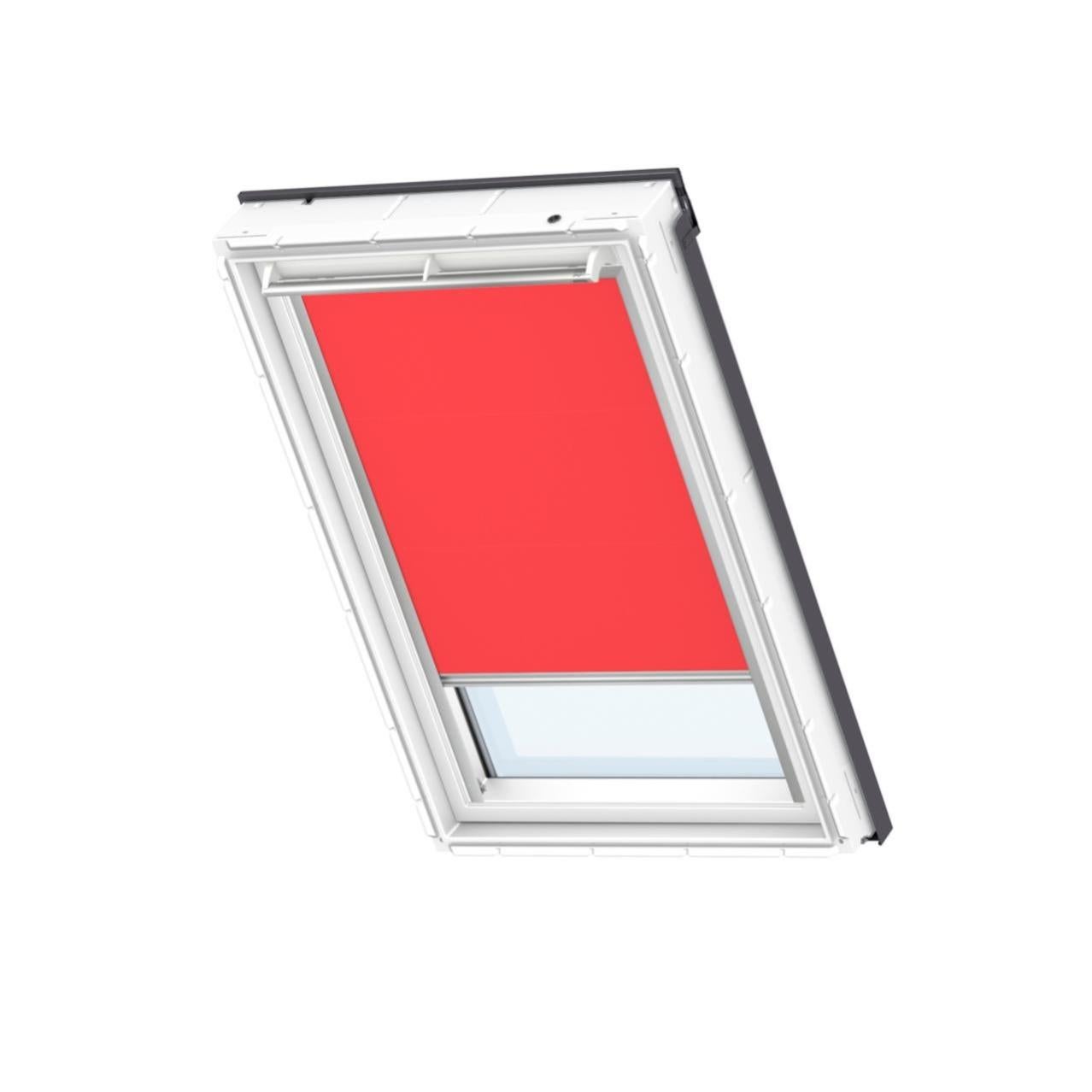 Store VELUX occultant manuel rouge DKL PK06 Leroy Merlin