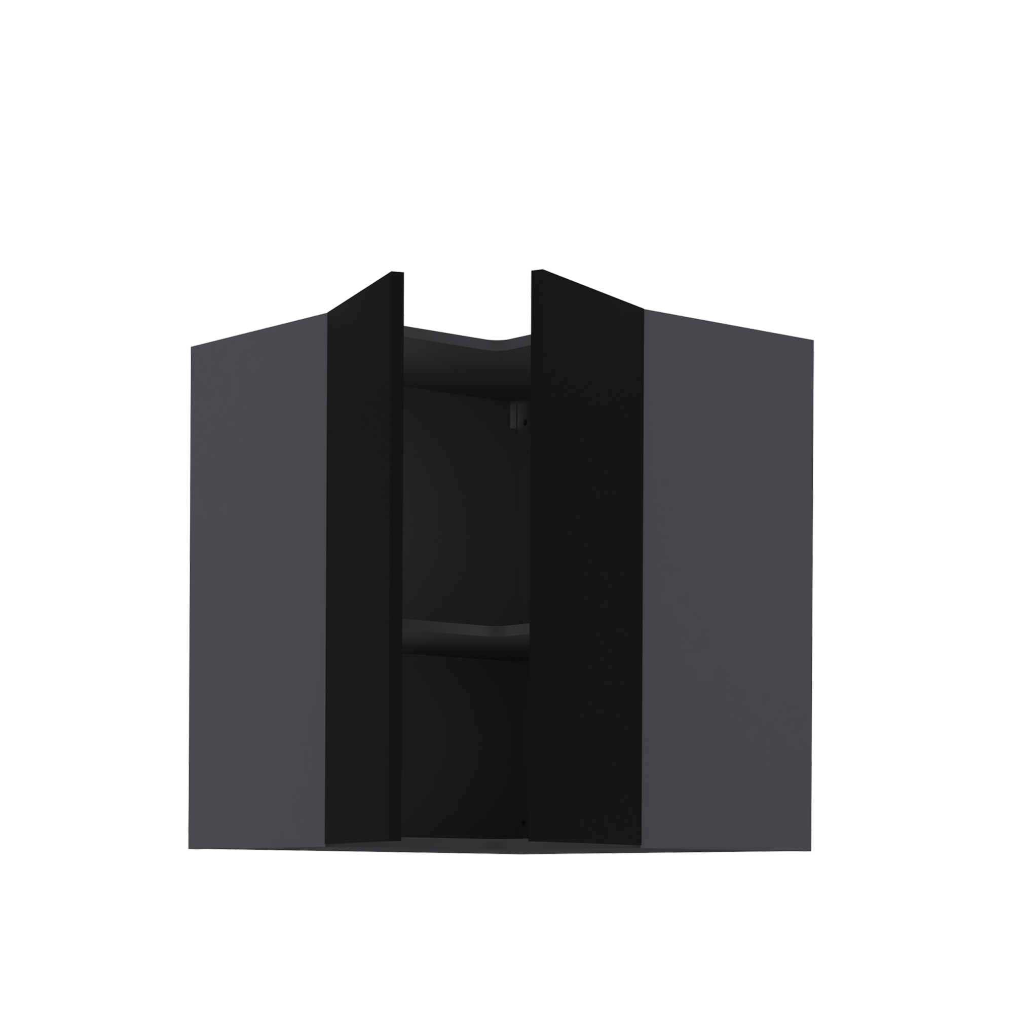 Meuble haut de cuisine Sofia noir, 2 portes H77xl67 Leroy Merlin