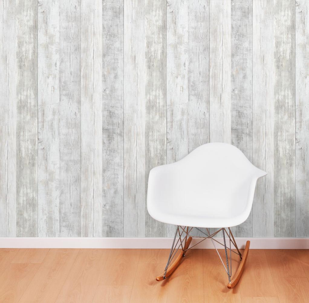 Lambris PVC alvéolaire Siberie aspect bois blanc mat, L.260 x l