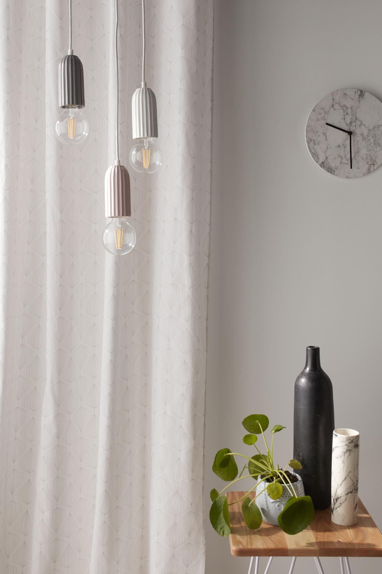 Suspension 1xE27 céramique rose MATHIAS AKI D.7 cm | Leroy Merlin