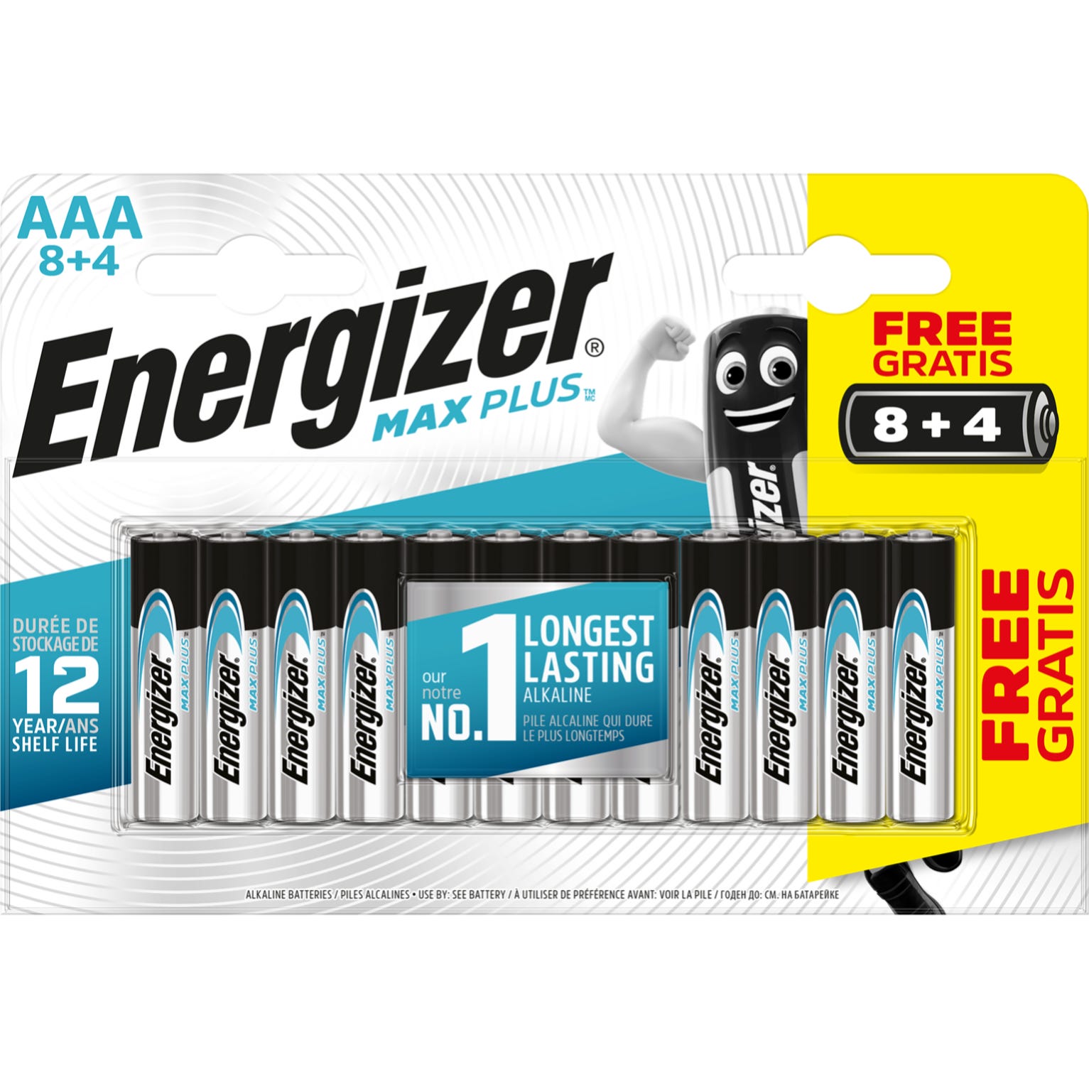 Piles AAA - Piles LR03 - Energizer Eco Advenced - par 4