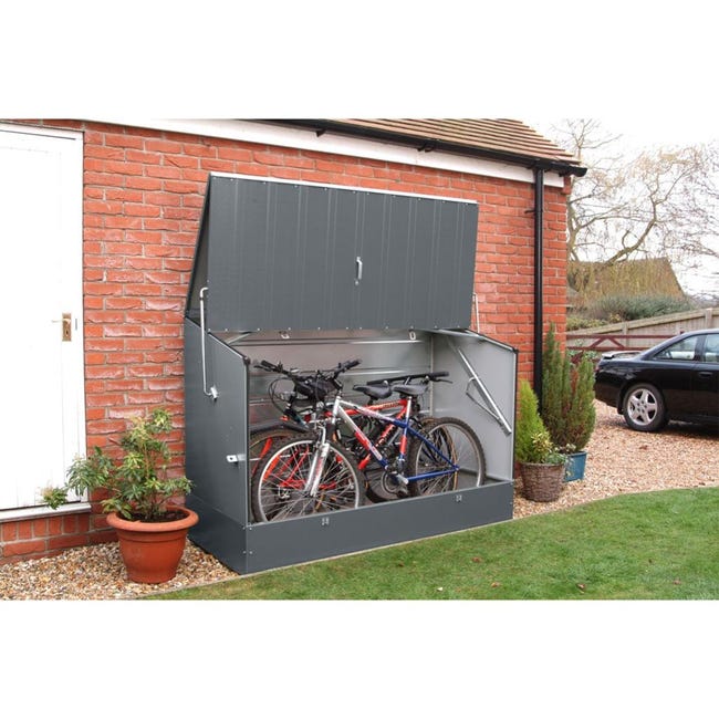 Abri de Vélos Extérieur Abri de Garage Portable pour Vélos avec Porte à  Fermeture Éclair Enroulable Bache Motos pour Terrasse Jardin Cour Gris  Foncé - Costway