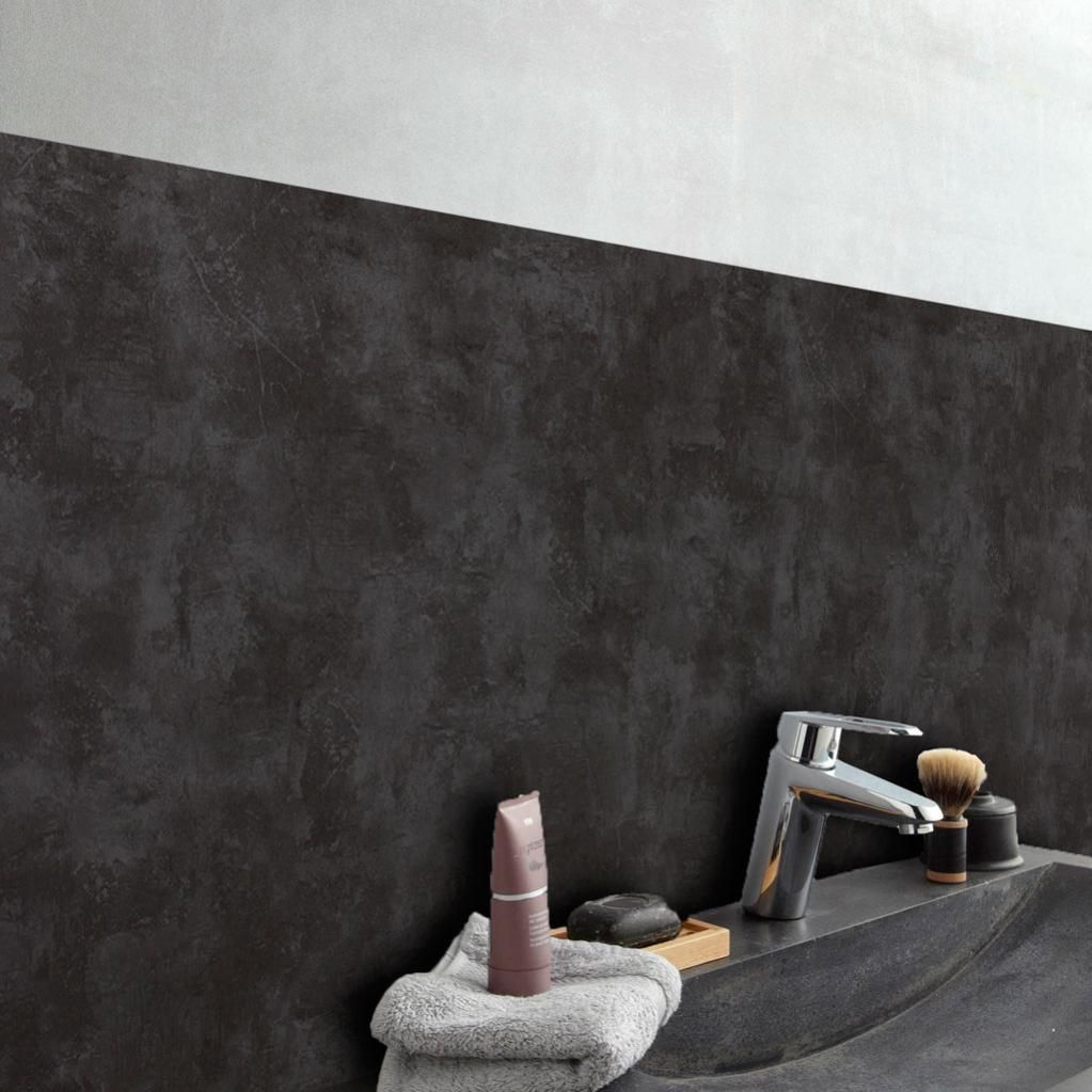 Cr dence adh sive rigid ciment fonc aspect ciment sombre 98 cm