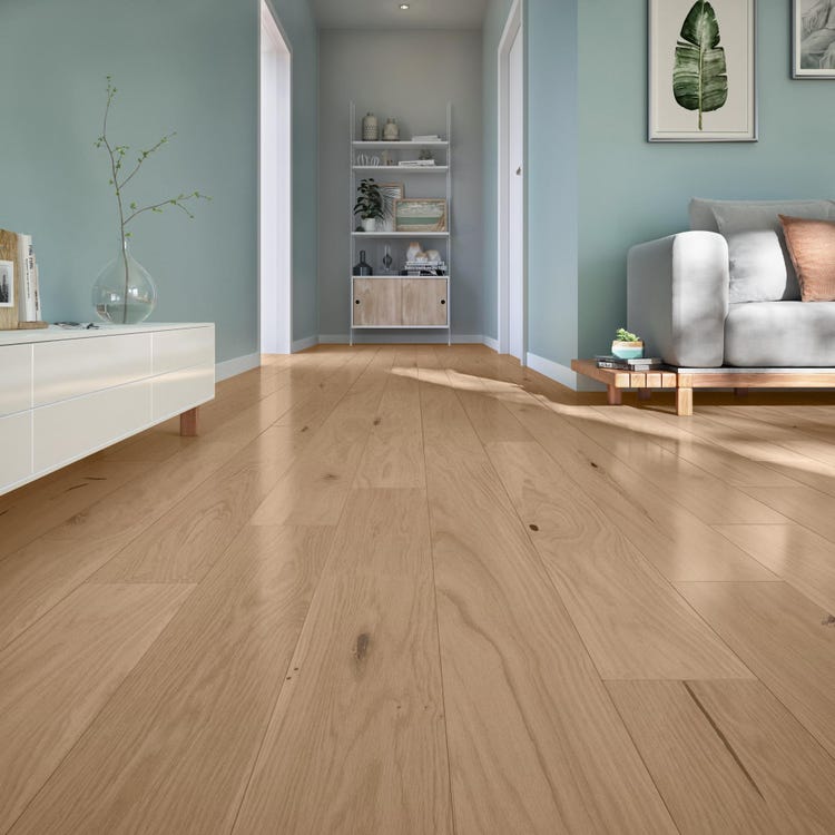 Parquet contrecollé forte chêne naturel huilé